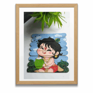 Krishna Ji Painting On Icecream Stick