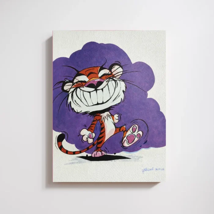 Cute Tiger Canvas Painting